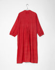 Aditi Tiny Checks Dress - Red