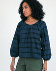 Amuda Tie Dye Stripes Top