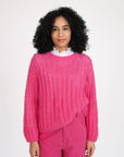 Napo Hand Knit Sweater - Fuchsia
