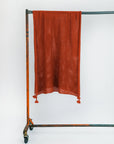 Isla Alpaca Throw & Wrap - Rust
