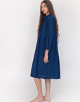 Aditi Natural Indigo Dress