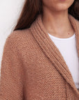 Huacaya Cardigan Peach