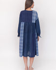 Olimpia Patchwork Dress - Natural Indigo