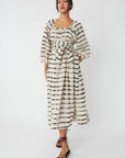 Shashi Tie Dye Stripes Kaftan