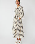 Shashi Tie Dye Stripes Kaftan