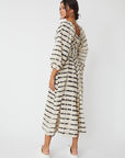Shashi Tie Dye Stripes Kaftan