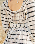 Shashi Tie Dye Stripes Kaftan