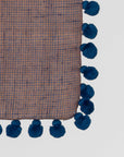 Dupatta Noor Special Shawl - Toosh/Blue Tiny Checks Pattern