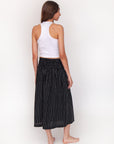 Araminta Stripe Skirt - Nero