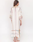 Sirena Dress Long Sleeves - Multicolor on Natural