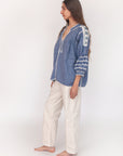 Sirena Chambray Top - Azul Marino