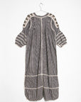 Sirena Dress Long Sleeves Gingham - Black