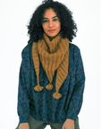 Freya Alpaca Triangle Scarf - Camel