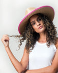 Gallie Hat Fuchsia Ribbon