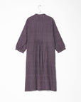Aditi Ticking Stripe Dress - Blue/Maroon
