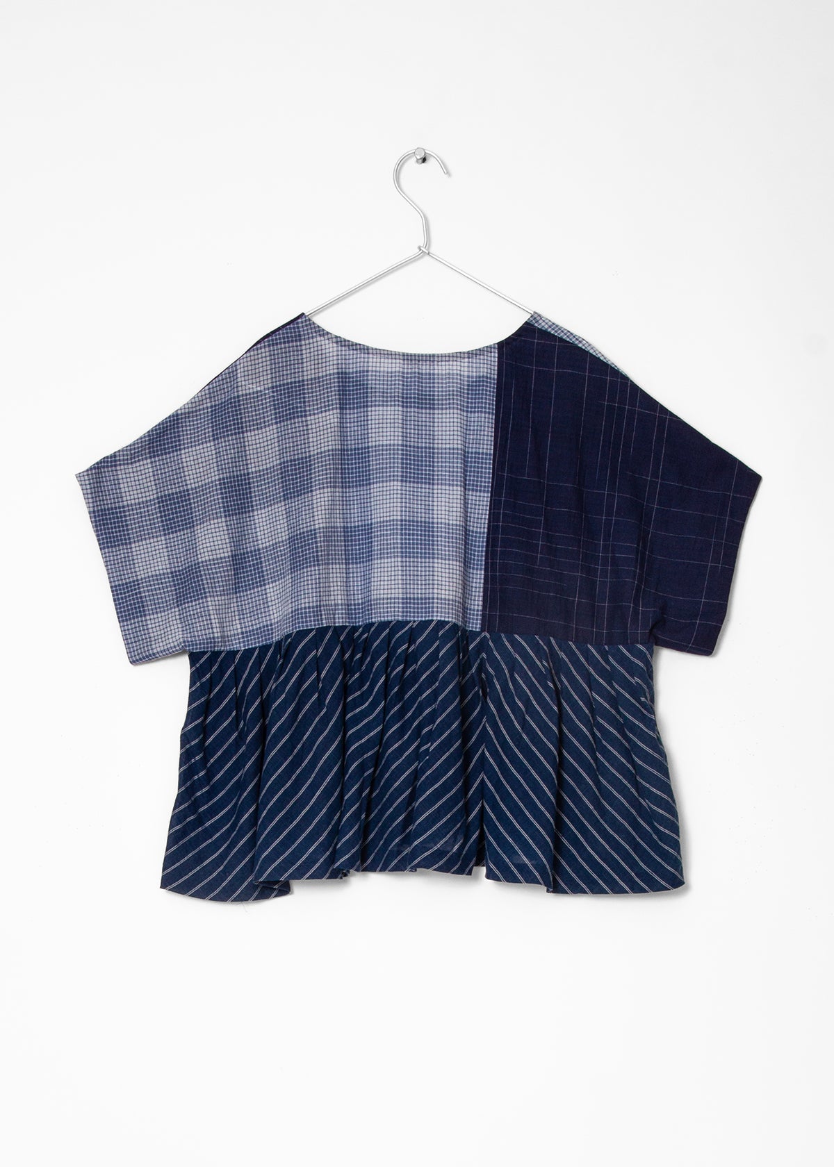 Calliope Patchwork Top - Natural Indigo