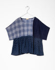 Calliope Patchwork Top - Natural Indigo