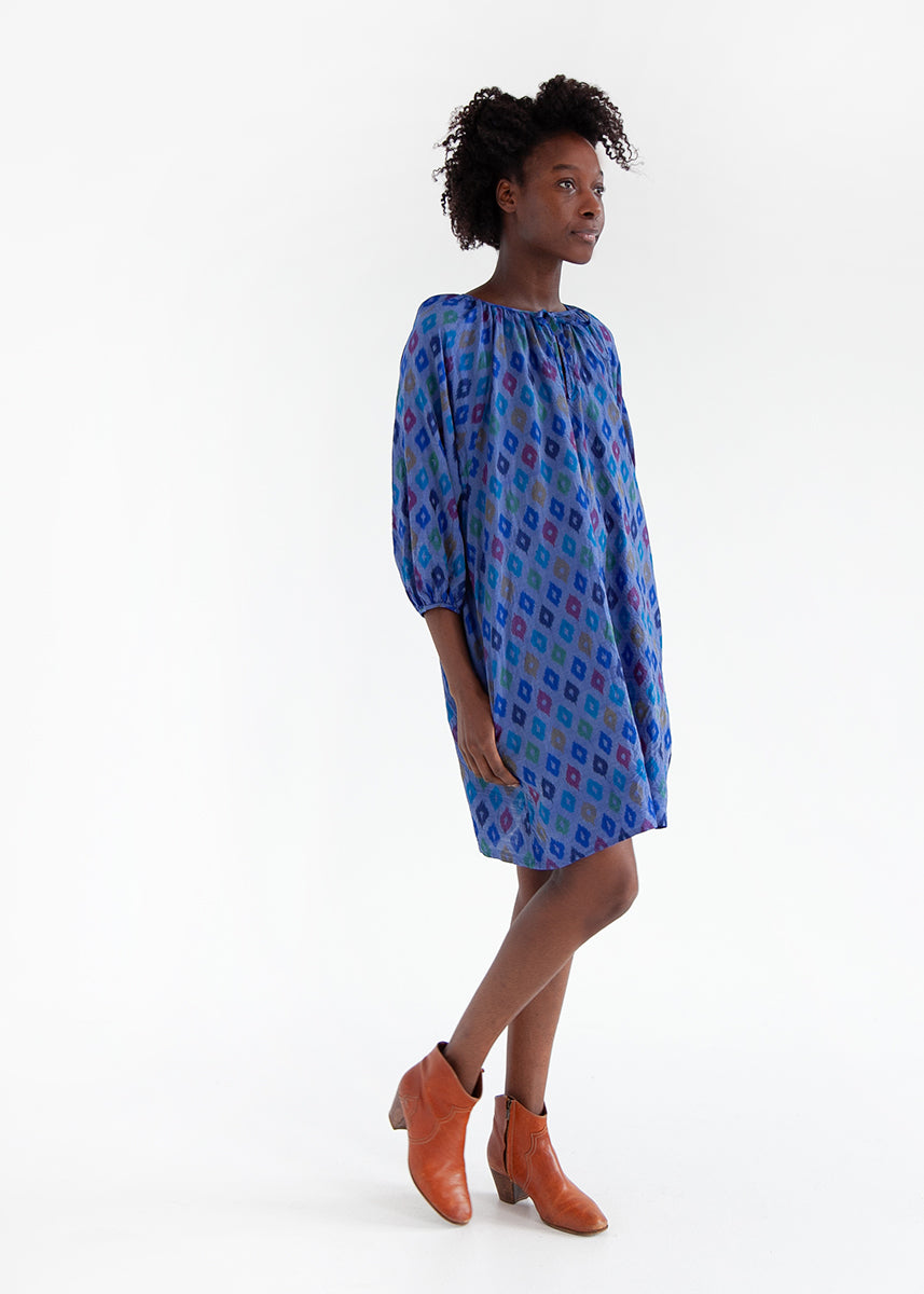 Kalyan Ikat Dress - River