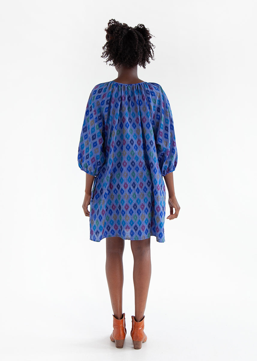 Kalyan Ikat Dress - River