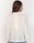 Alma Tiny Checks Top  - Natural