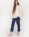 Huacaya Cardigan, Natural