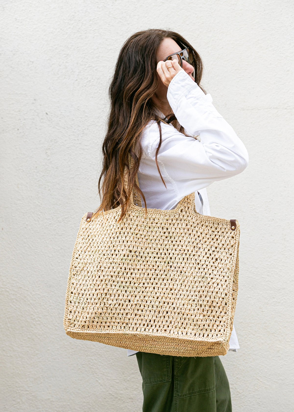 Wyeth Delfina Raffia Market Bag - Natural