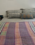 Vintage Dowry Kantha Blanket, 