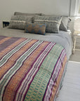 Vintage Dowry Kantha Blanket, 