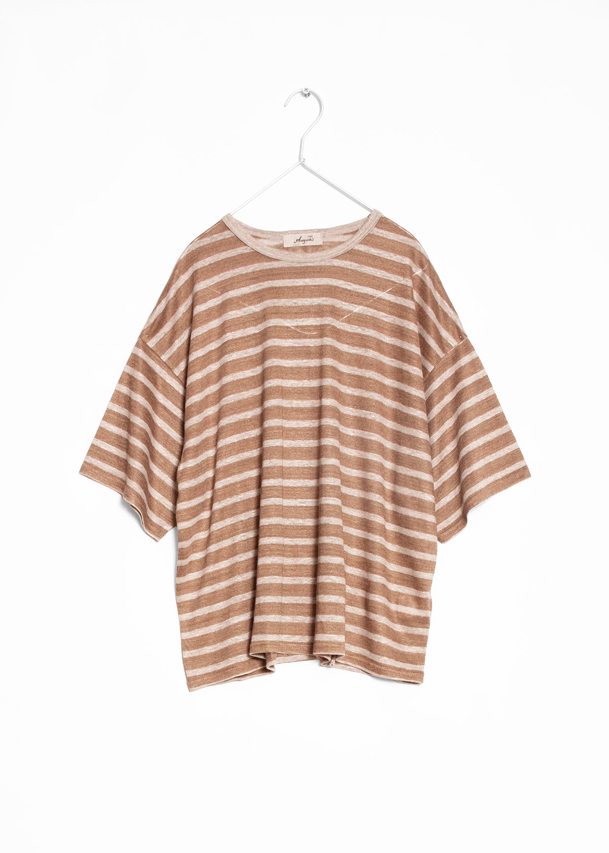 Ichi Antiquitiés Stripe Knit Pullover - Beige/Natural