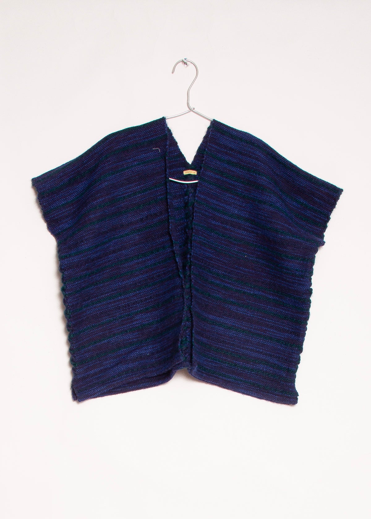 Lama Alpaca Vest - Blue/Green