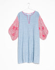 Nina Leuca Carolina Short Dress -Light  Blue
