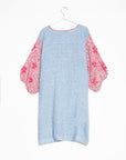 Nina Leuca Carolina Short Dress -Light  Blue