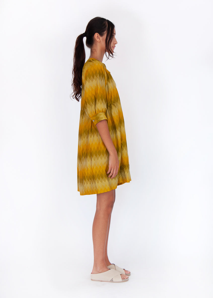 Shireen Ikat Shirtdress - Sunshine