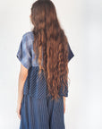 Calliope Patchwork Top - Natural Indigo