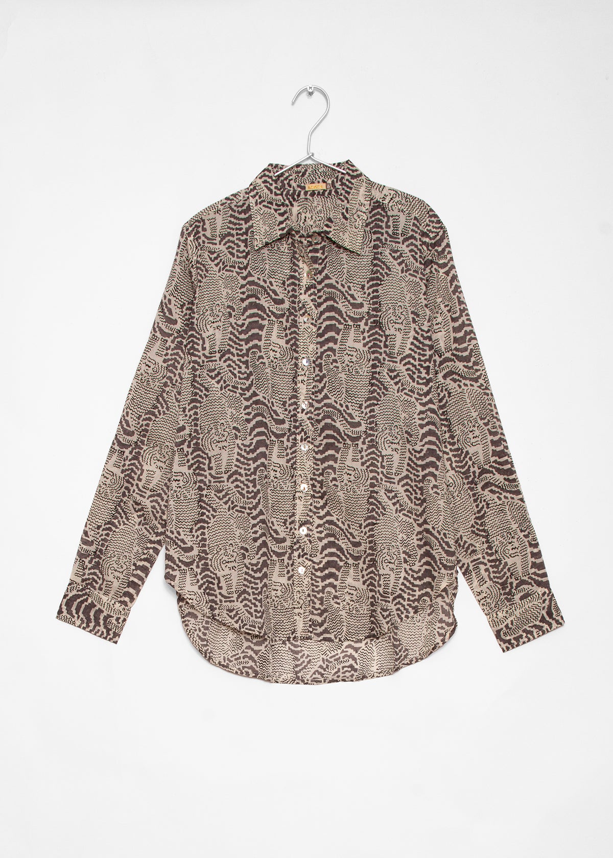 Rosa Tiger Top - Grey