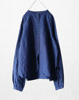 Ichi Antiquities Linen Shirt - Indigo