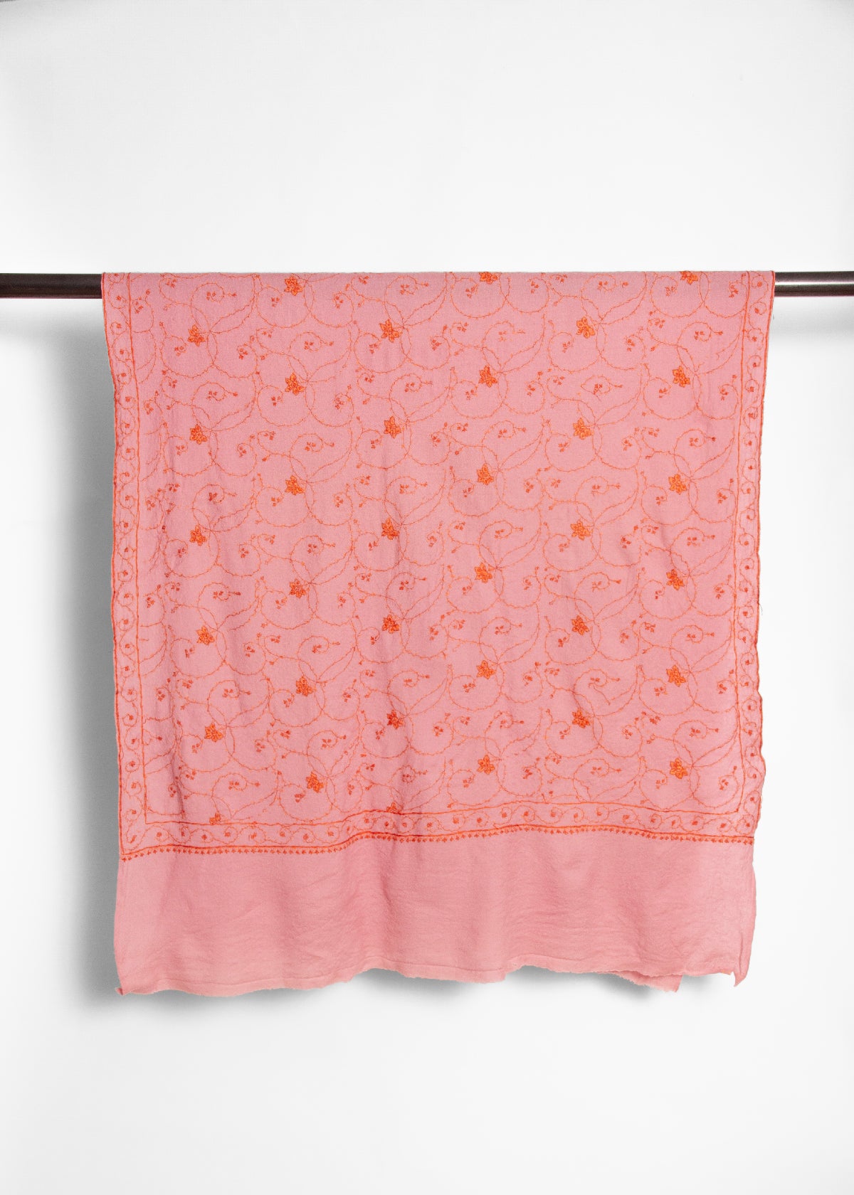 Tea Hand  Embroidered Shawl