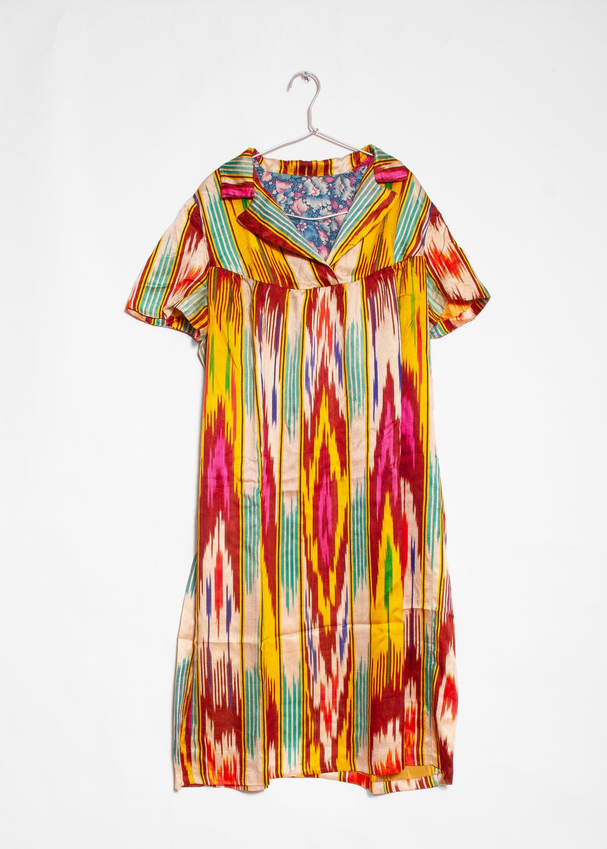 Vintage Silk Uzbek Tunic Dress 