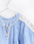 Sirena Short Dress Short Sleeves - Azul Pastel