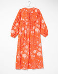 Hamsa Garden Dress- Coral