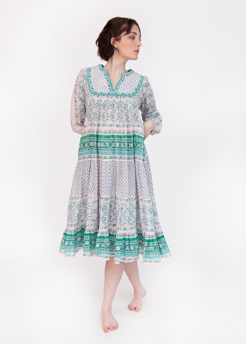 Nitika Nima Dress Quilt, Turquoise