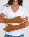 Suri Alpaca Gloves, Mustard