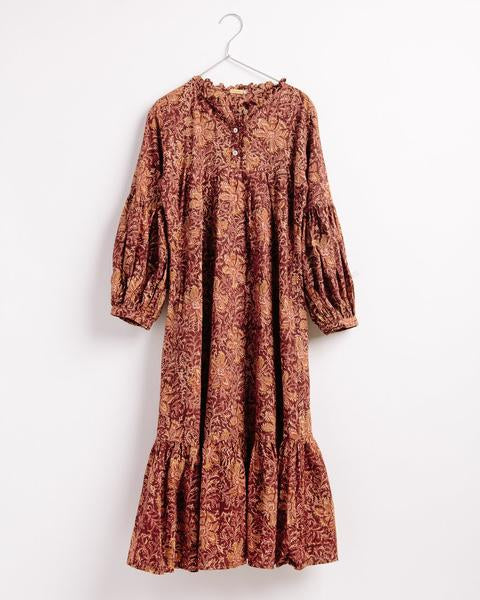Razia Kalamkari Dress, Geranium