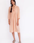 Aditi Cotton Gauze Dress, Bisque