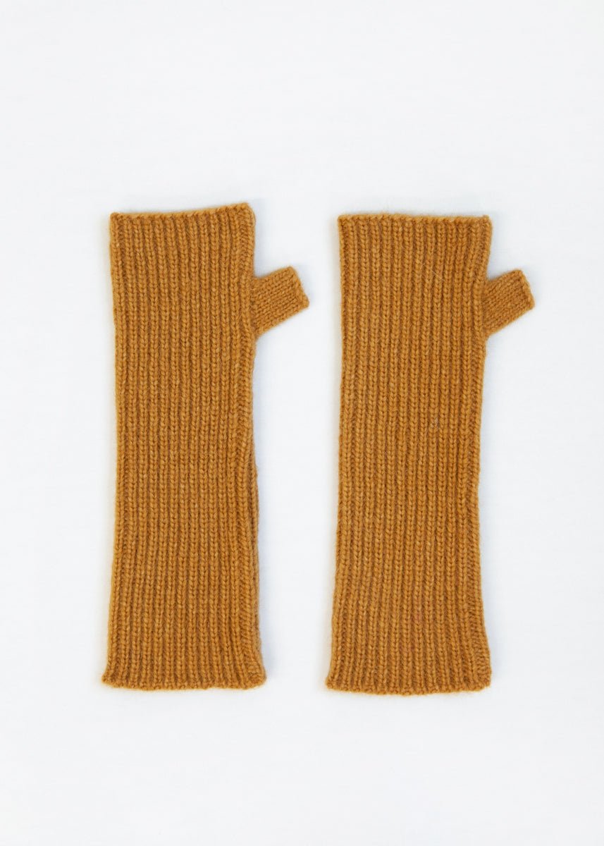 Suri Alpaca Gloves, Mustard